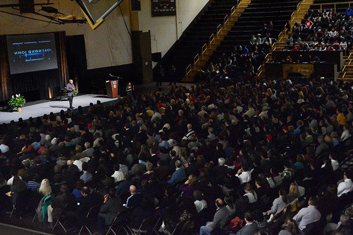 Audience picture at Daymond John lecture